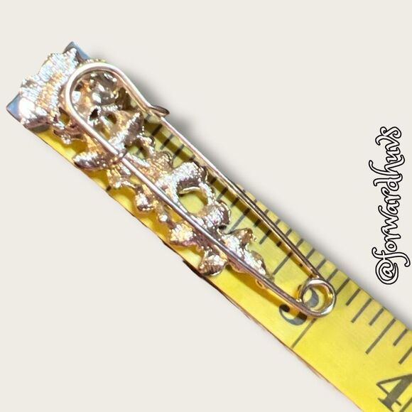 Bundle Sale 3 for $15 | Floral Giant Diaper Pin Brooch – 3” - Picture 5 of 6